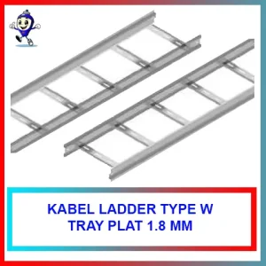 Kabel Ladder Type W Plat 1.8mm | Electro & Hotdip Galvanized